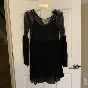 Black lace dress